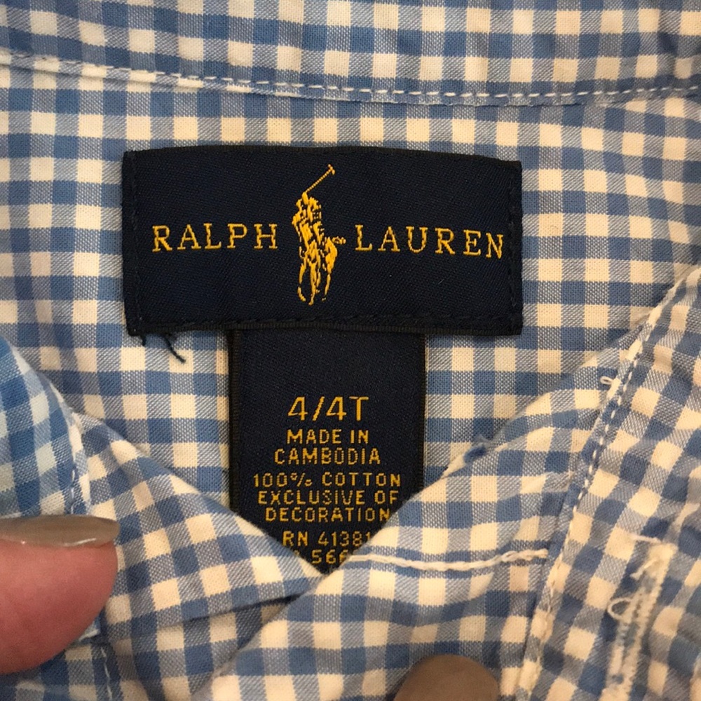 Ralph Lauren Gingham Button Downs - Picture 7 of 7